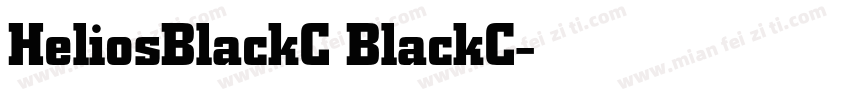 HeliosBlackC BlackC字体转换
